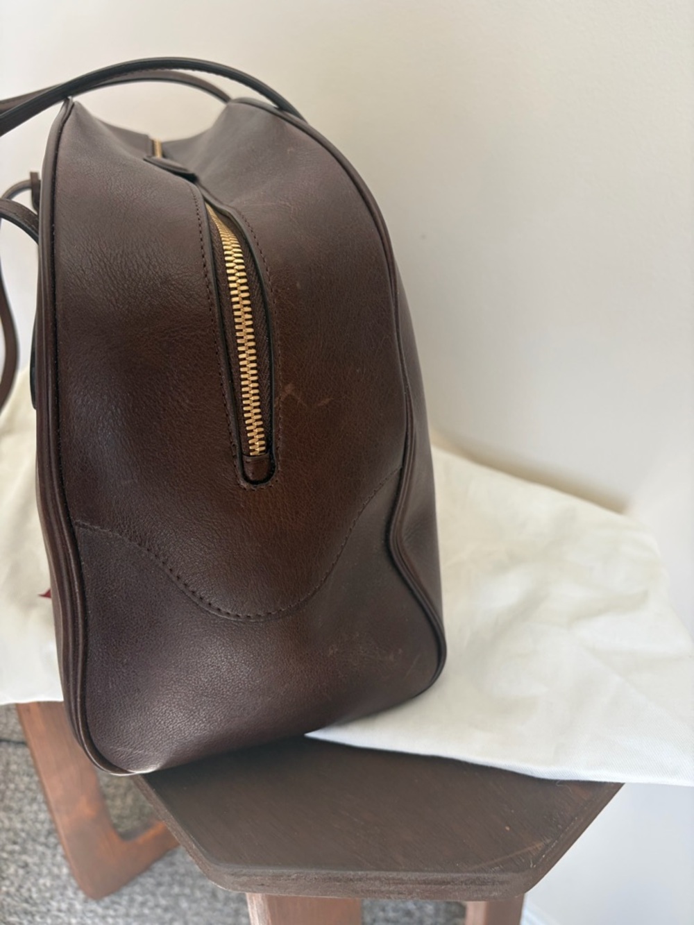 Liffner Bowling Bag in Dark Brown - Picture 5 of 14